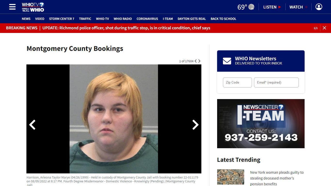 Montgomery County Inmates – WHIO TV 7 and WHIO Radio